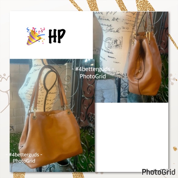 Michael Kors Handbags - Michael Kors Large Pebbled Leather Satchel Luggage Brown Shoulder Hobo Handbag